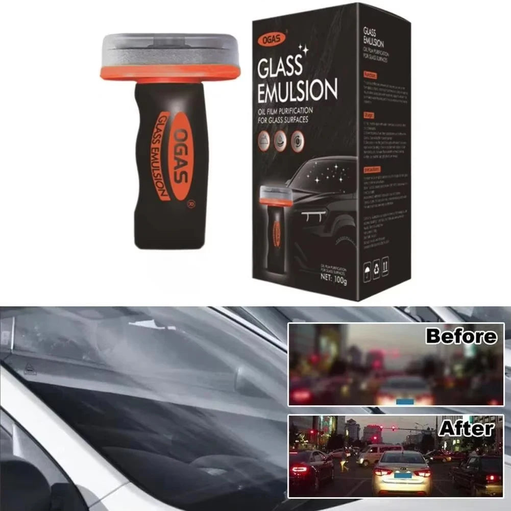 OGAS 100G Car Glass Oil Film Remover Front Windshield Rearview Mirror Side Window Powerful Cleaner Stain Removal Maintenance